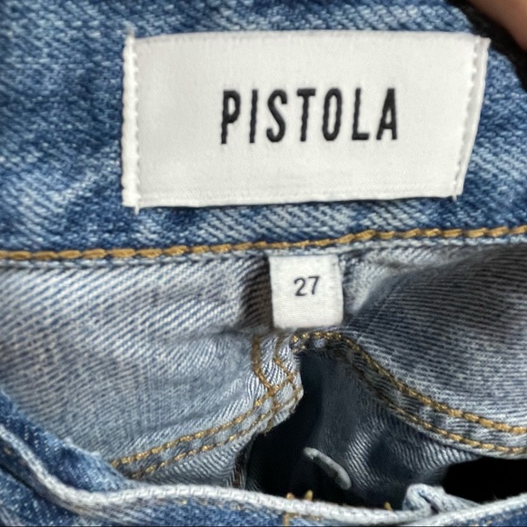 PISTOLA Presley High Rise Vintage 90s Distressed Denim Jeans Women's Size 27 - Picture 8 of 10